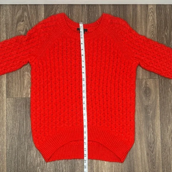 H&M Vibrant Red Crew Neck Sweater Women’s Size XS - Picture 9 of 12